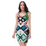 THE PANJEE PATTERN SLIM DRESS